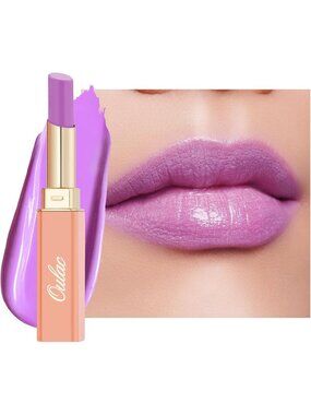 Moisture Shine Warm Purple Lipstick Glossy Finish Vegan Cruelty-Free Coverage